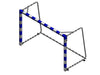 Mini handbollsmål Fristående 90/110-80x80