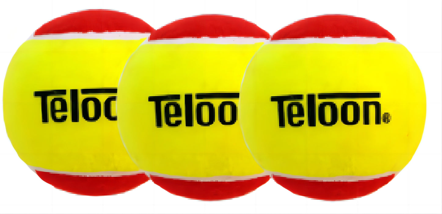 Tennisboll Teloon Röd- 3pack