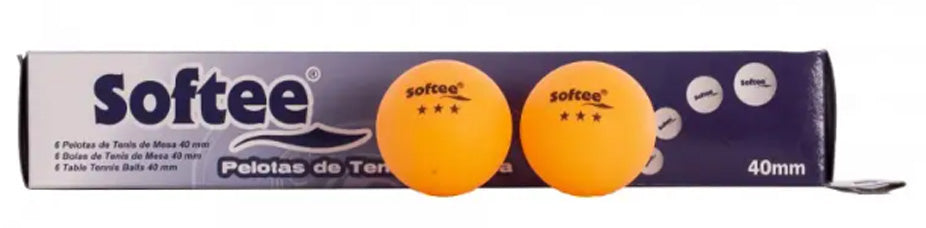 Bordtennisboll softee 40mm 6-Pack - Nordic Sport