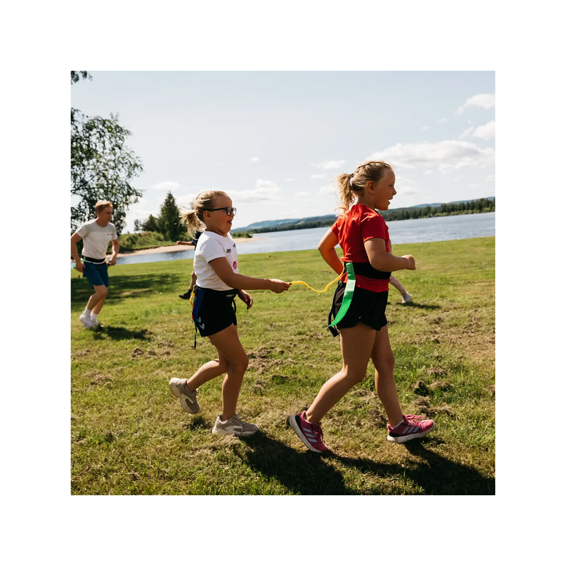 Flaggfotboll Tjuva Svans – Tag Belt med kardborre, set med 15 bälten