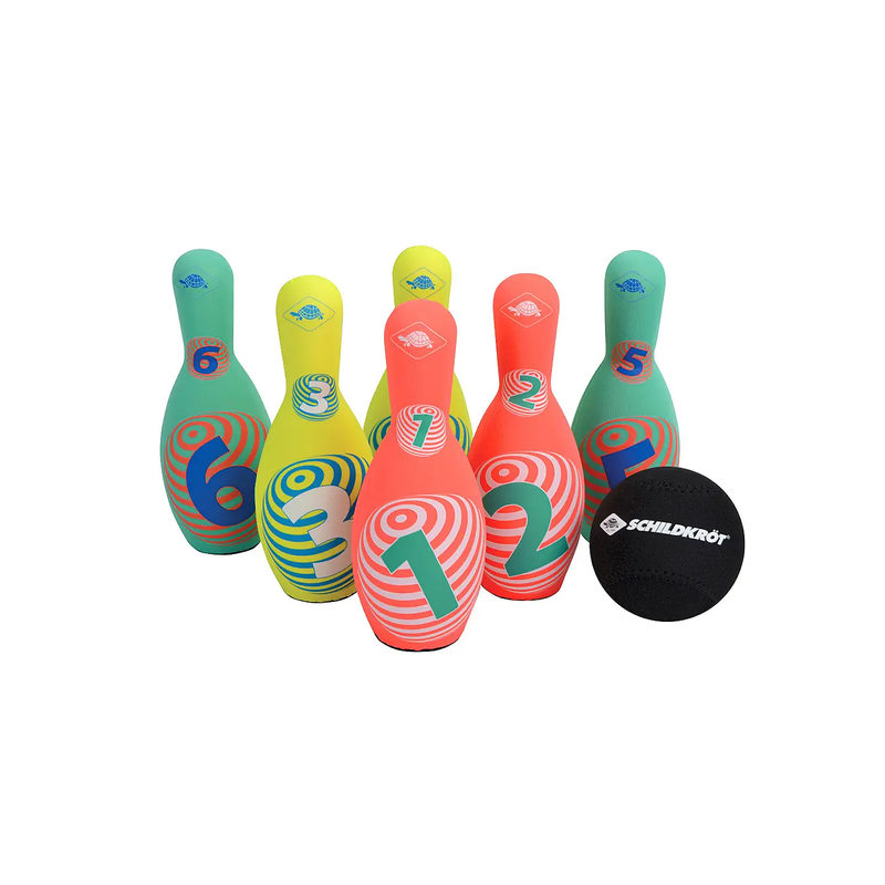 Bowlingset i Neopren – 6 Käglor och Boll med Förvaringspåse