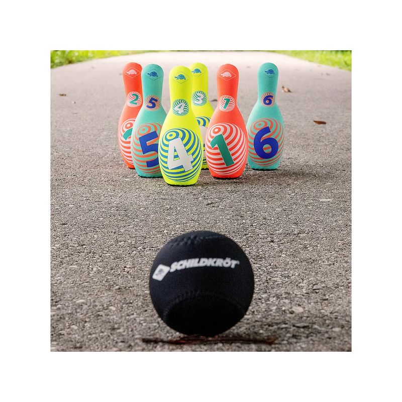Bowlingset i Neopren – 6 Käglor och Boll med Förvaringspåse