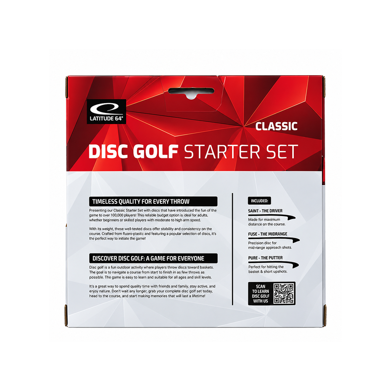 Latitude 64° Starter Set Classic – komplett discgolfset för nybörjare