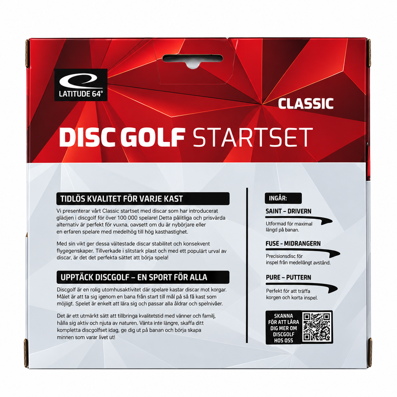 Latitude 64° Starter Set Classic – komplett discgolfset för nybörjare