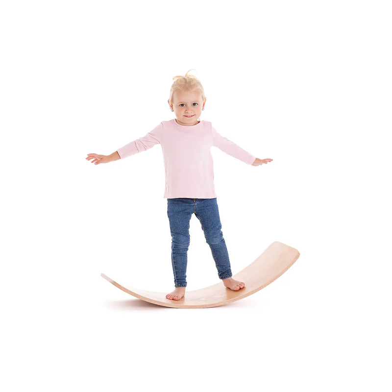 Balansbräda Wood'L Board 80 × 30 × 18 cm – för balans och motorikträning