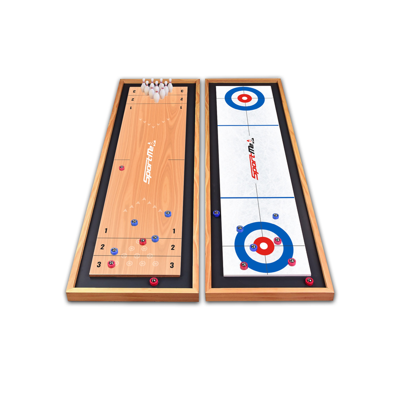 3-i-1 Spel – Bowling, Shuffle och Curling