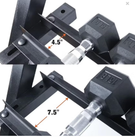Softee Dumbbell Rack Hexagonal Dumbbells