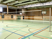 Aluminium Volleyball Posts 80 × 80 mm – with Spider Tension System-RAL3020 (Red). - Nordic Sport