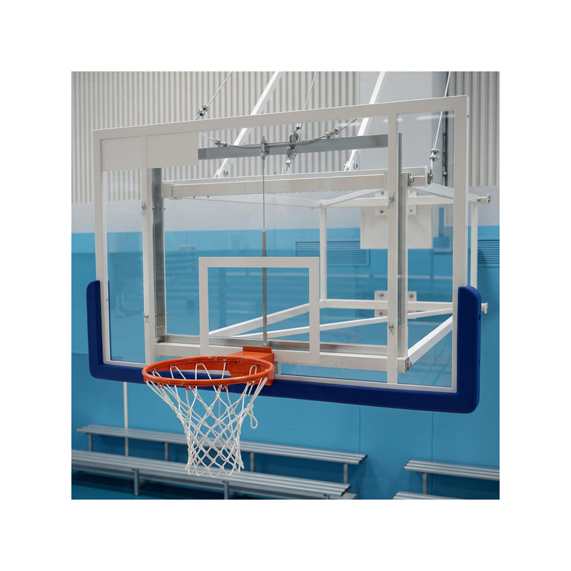 Tempered Glass Basketball Backboard on Support Frame – 180 x 105 cm - Nordic Sport